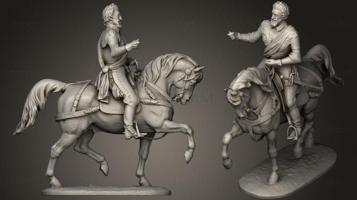 3D model Henri IV cheval (STL)